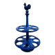Blue enamelled cast iron egg holder 60s/70s