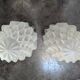 antique pair of Skyscraper ceiling lights, globe glass table lamp