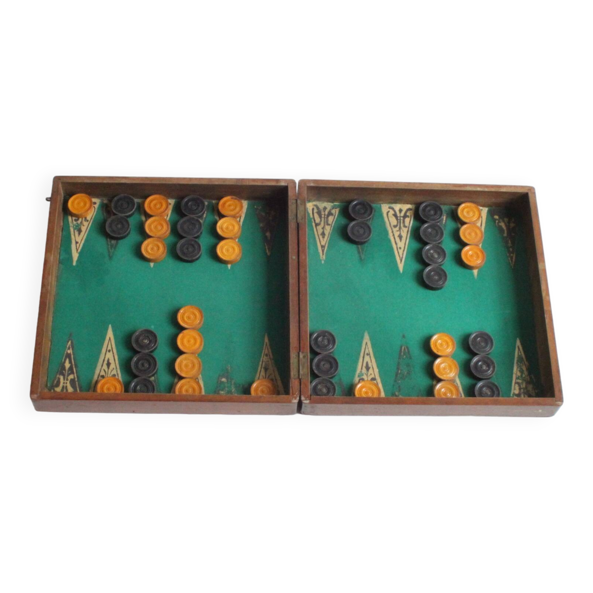 Antique backgammon or trictrac board, 1910-20s