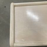 White wash sideboard made of woven rattan/bamboe, '70