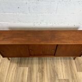 Vintage Scandinavian teak sideboard with 3 sliding doors, 1960s