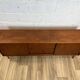 Enfilade scandinave vintage en teck avec 3 portes coulissantes, années 60