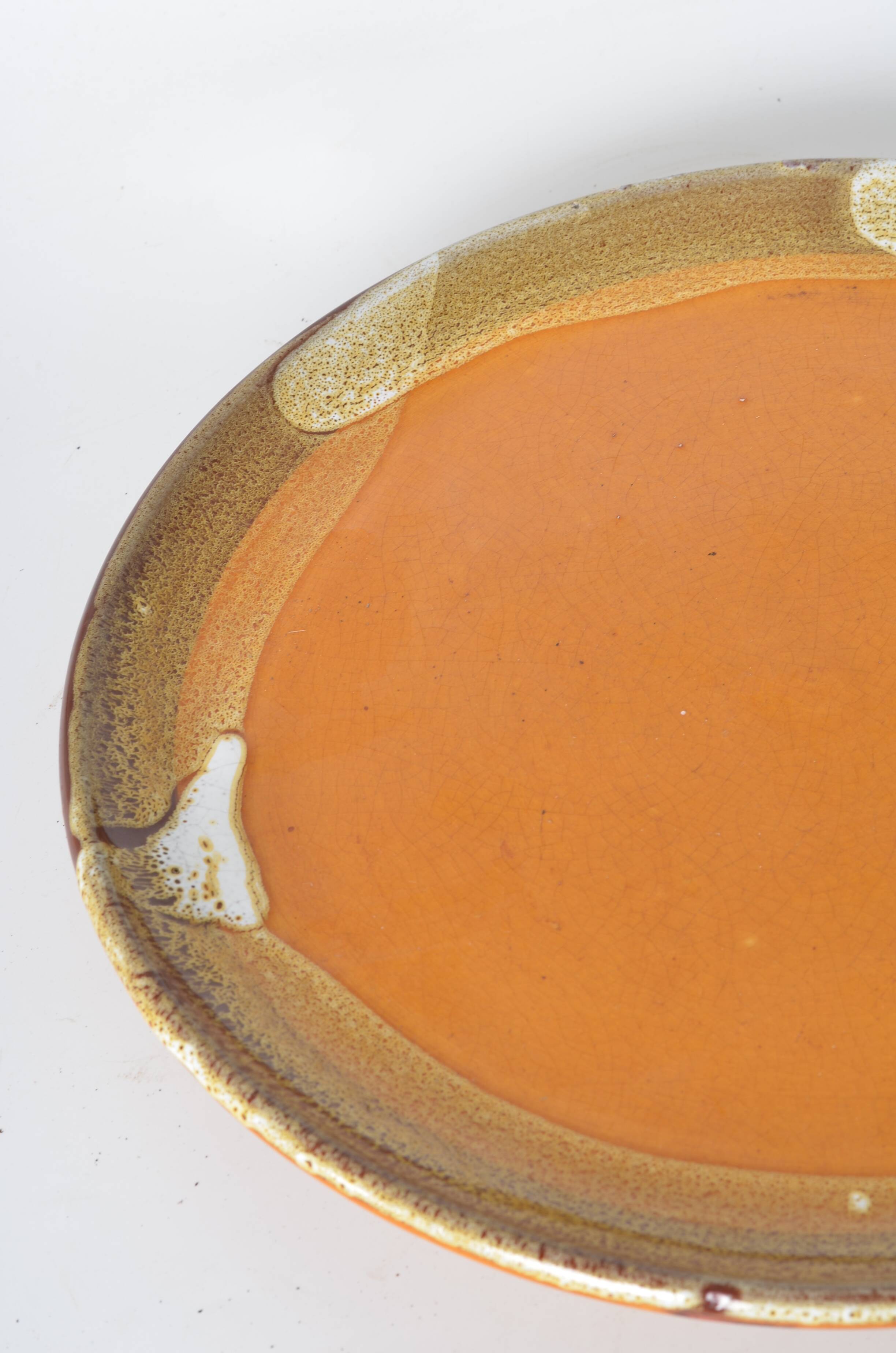 Vallauris F. Bongioanni terracotta plate