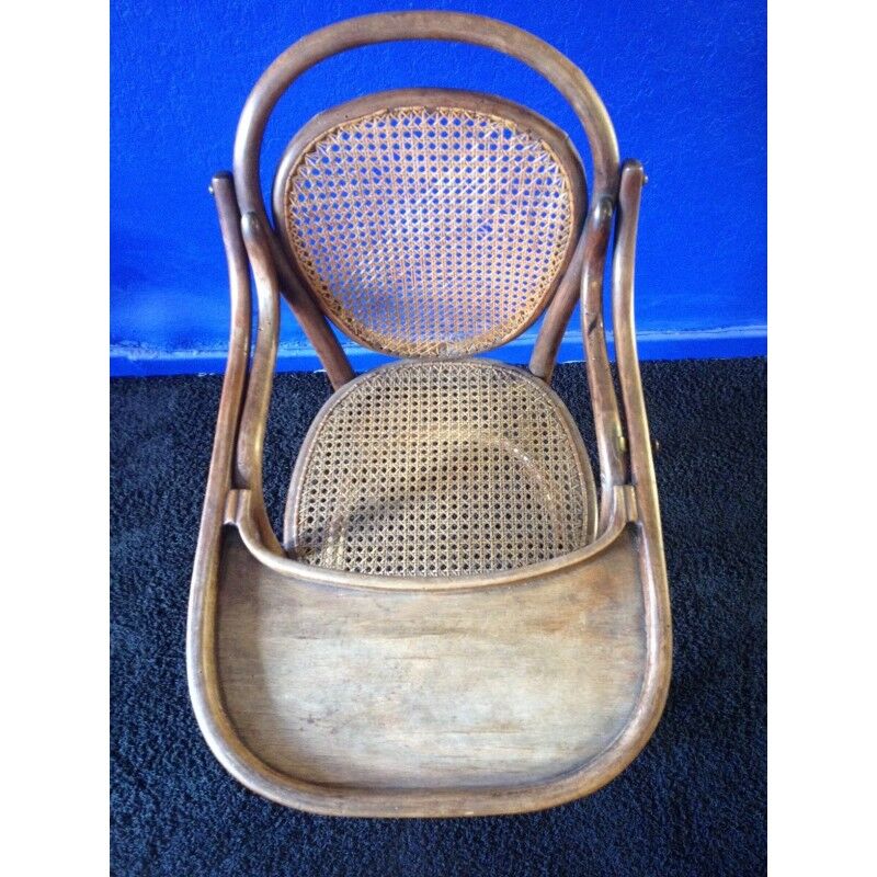 Chaise haute d'enfant Thonet en bois cintré - 1930