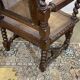 Louis XIII style armchair in oak - early 20th century