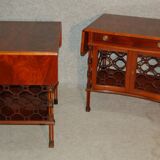 Pair of mahogany sofa ends