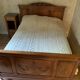 Old hand-knitted wool bed cover