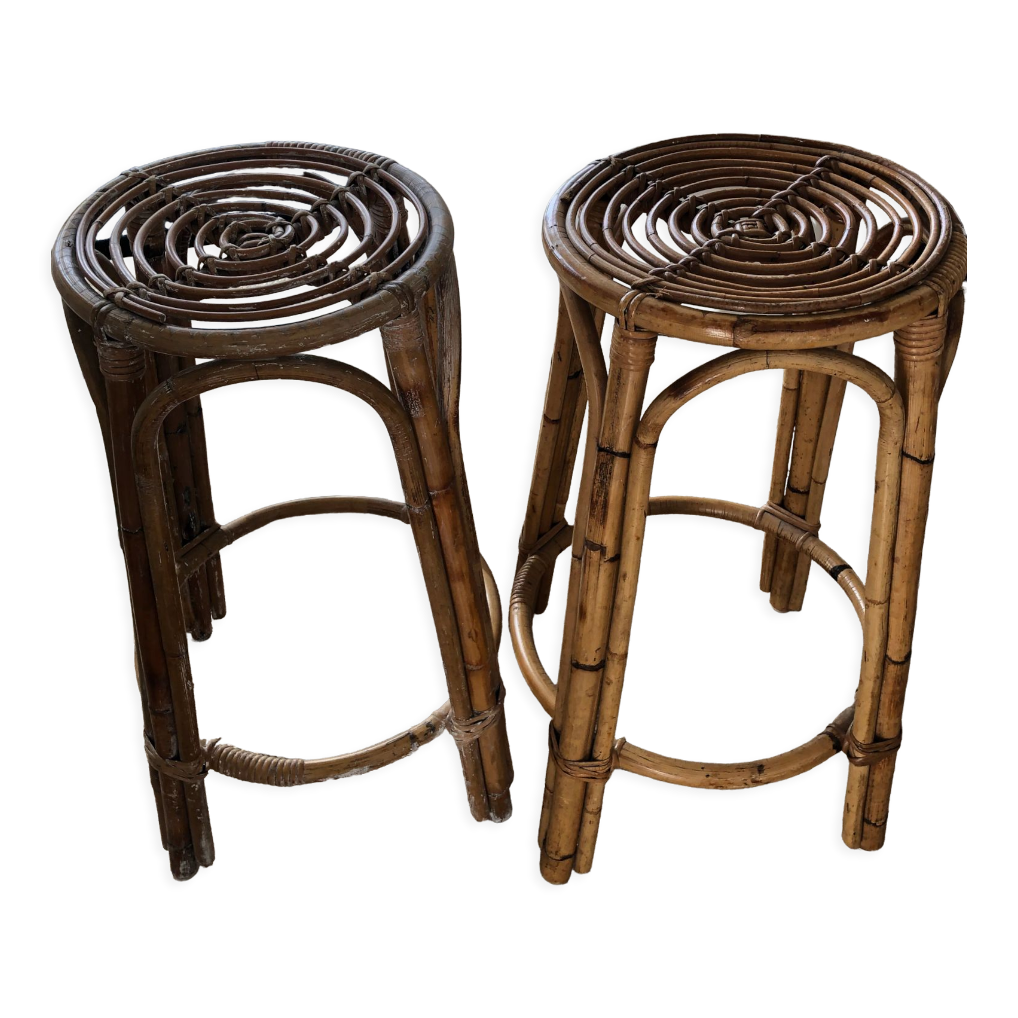 Barstool wicker bamboo