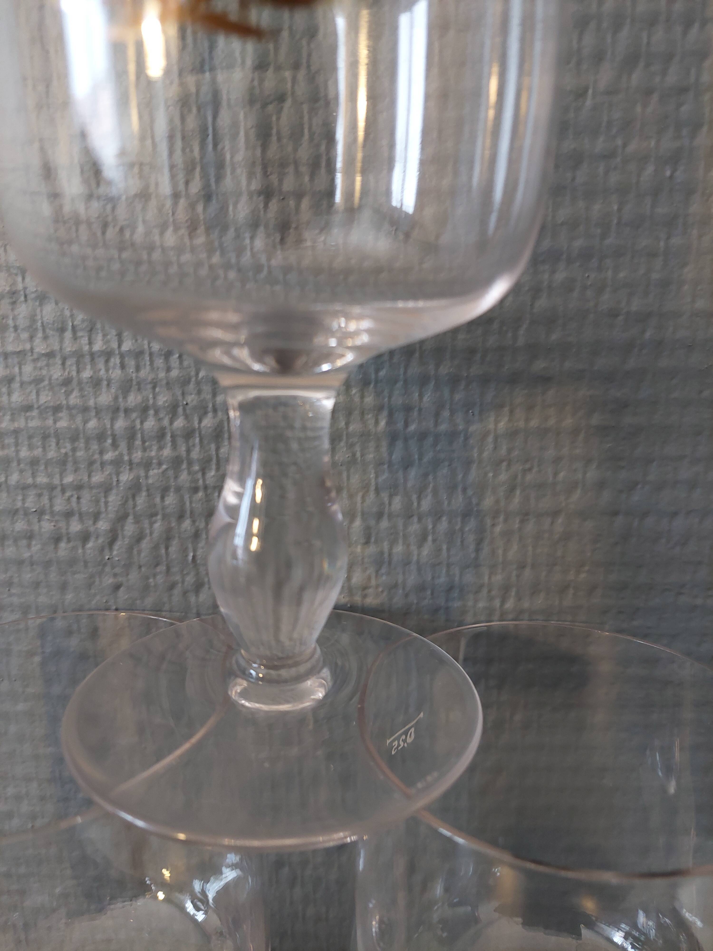 6 beer glasses 1664 golden laurel wreath