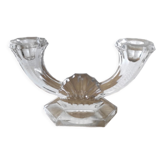 Crystal candle holder Val Saint Lambert