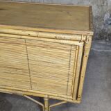 Enfilade en rotin design vintage