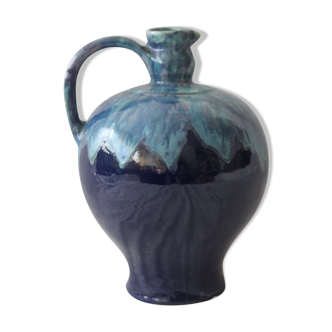 Pichet bleu vase en céramique cab céramique d'art de Bordeaux