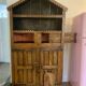 rustic Wabi-Sabi wardrobe in solid beech.