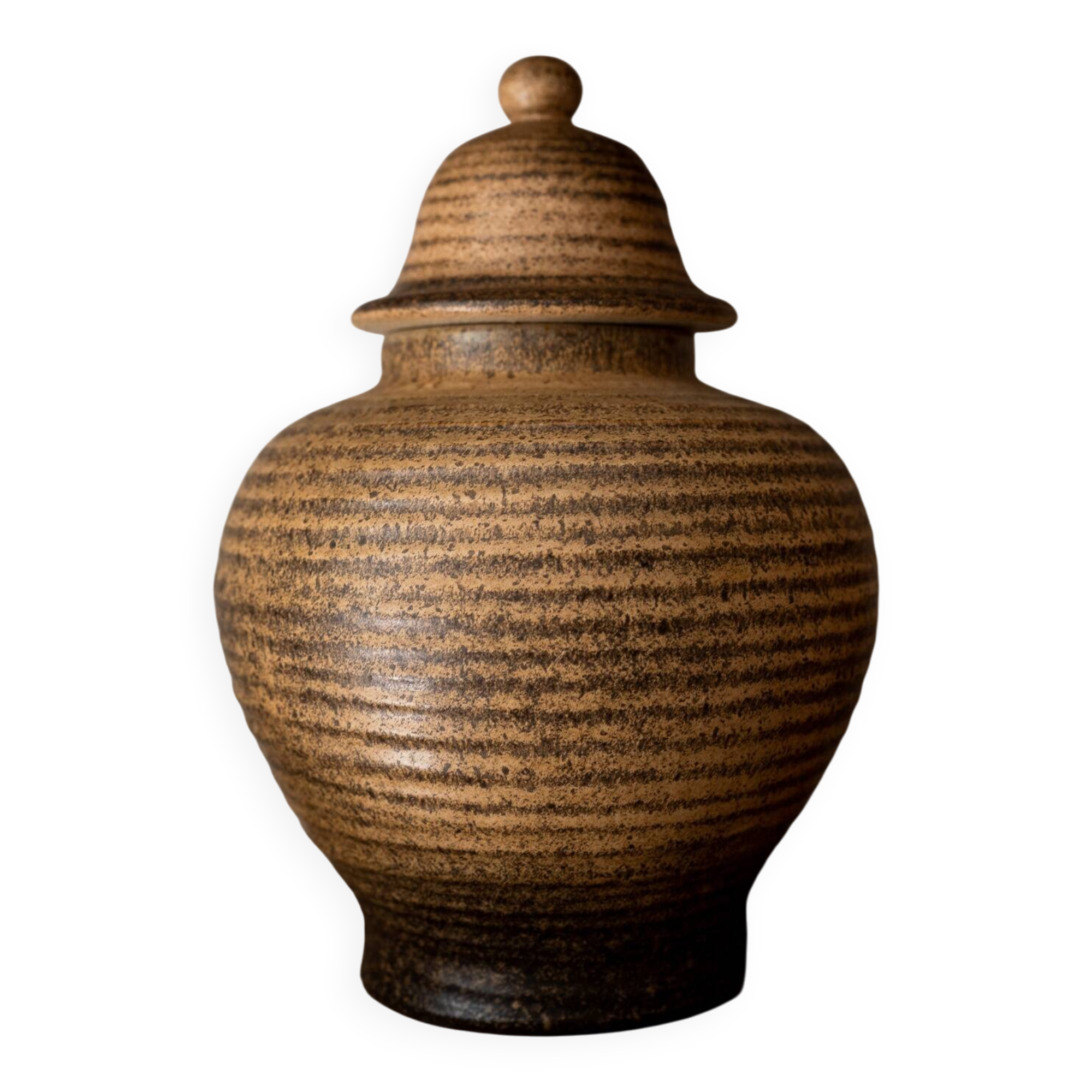 Jarre / vase en beige brun