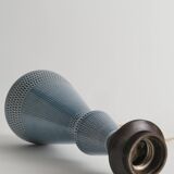 Dusty Blue Ceramic Table Lamp by Rörstrand, Sweden 1980s