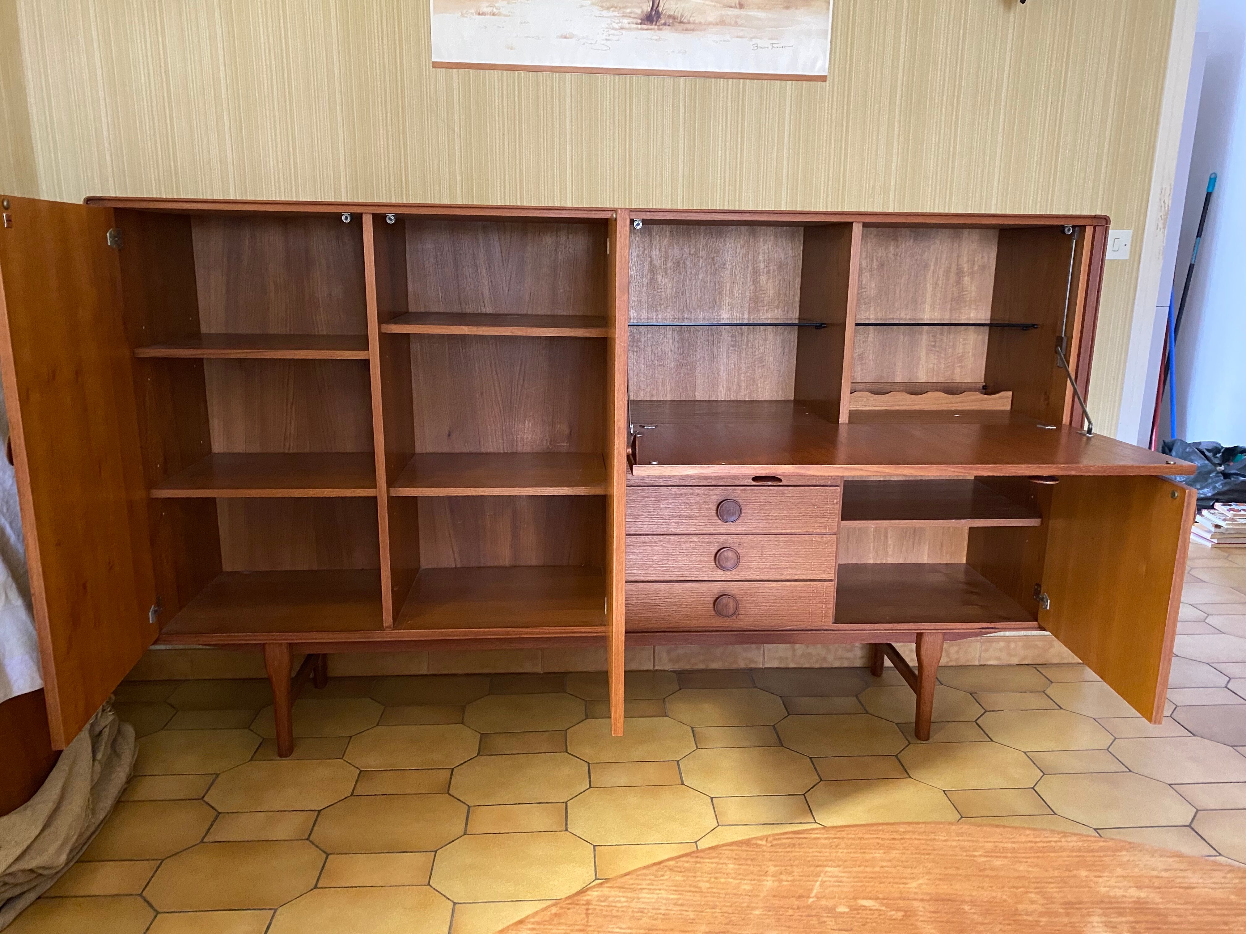 Teak buffet in Scandinavian style 1960