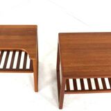 Set of 2 side tables / nightstands 'Hylke' - danish design - teak
