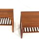 Set of 2 side tables / nightstands 'Hylke' - danish design - teak