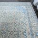 1970s Vintage Persian Handmade Wool Cotton Beige Area Rug 292x396