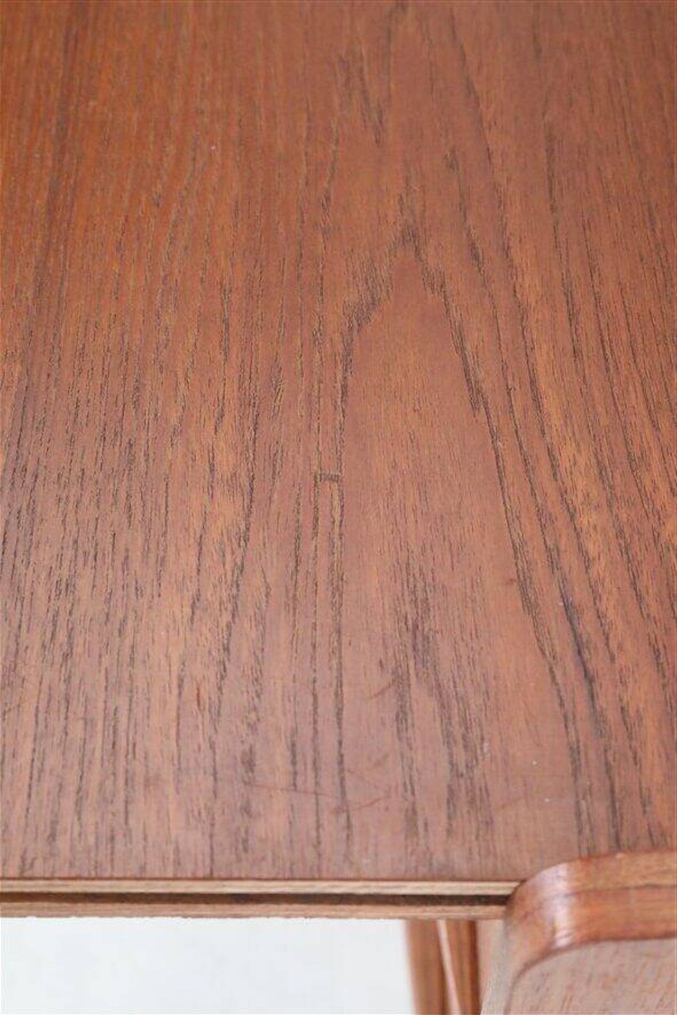 Tall mid-century teak secretary desk / Danish modern design / 1960s