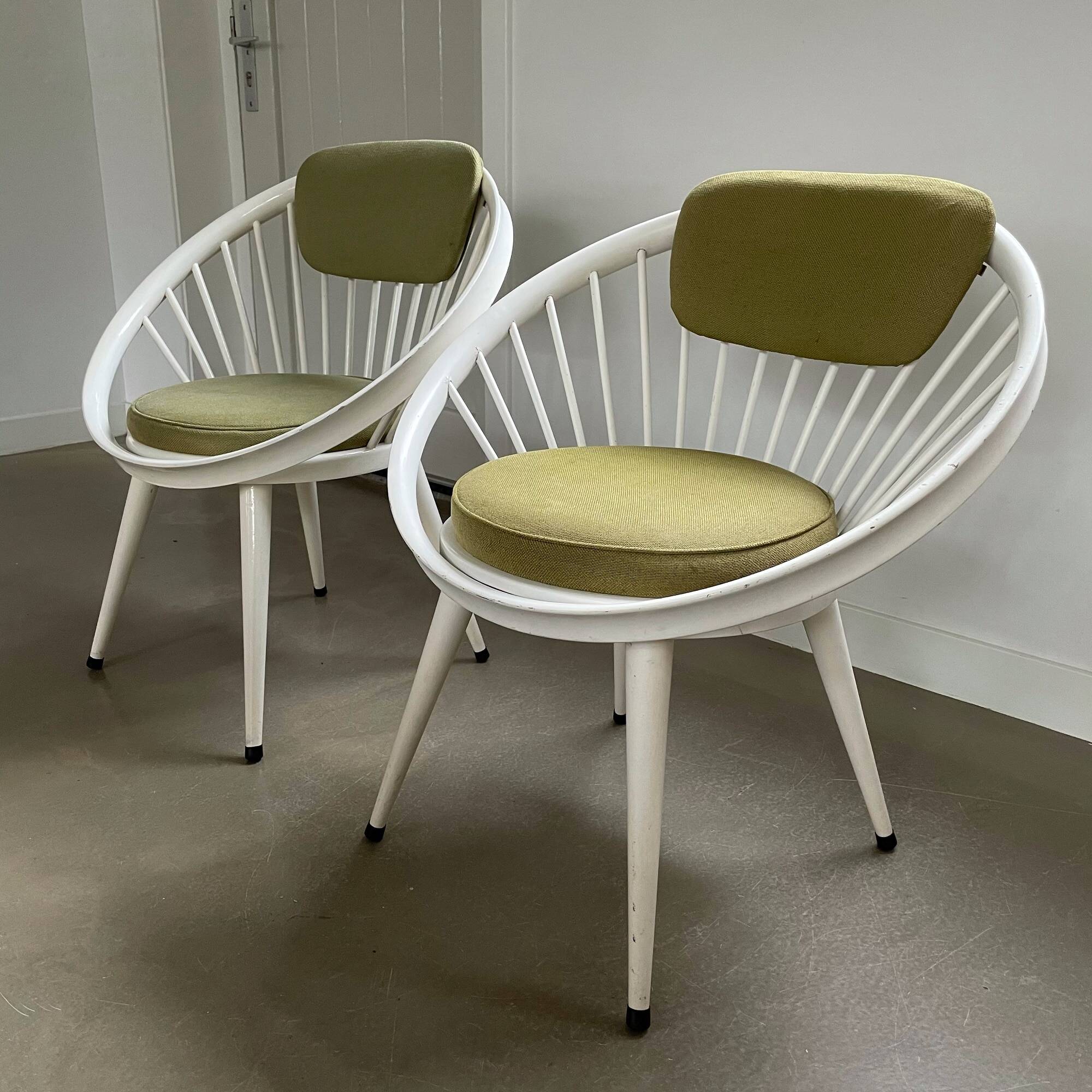 Ensemble de chaises Cercle, Yngve Ekström, 1960