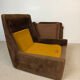 Steiner lounge chair in brown corduroy – 1970s