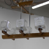 Mid-century chandelier by instala decin, 1970s