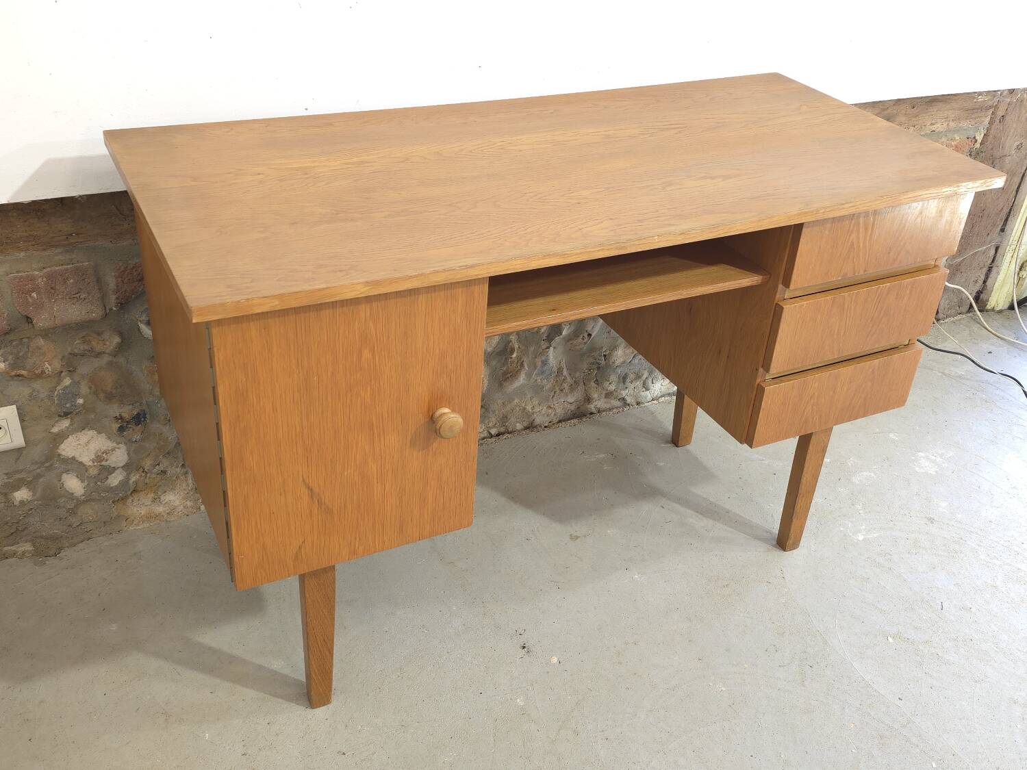 Petit bureau styke scandinave 1960 en teck