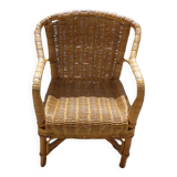 fauteuil rotin enfant