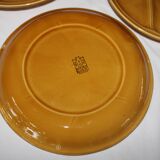 Gien France vintage fondue plates set - forks