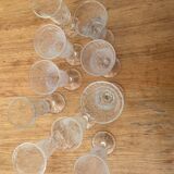 Glass of biot champagne flute