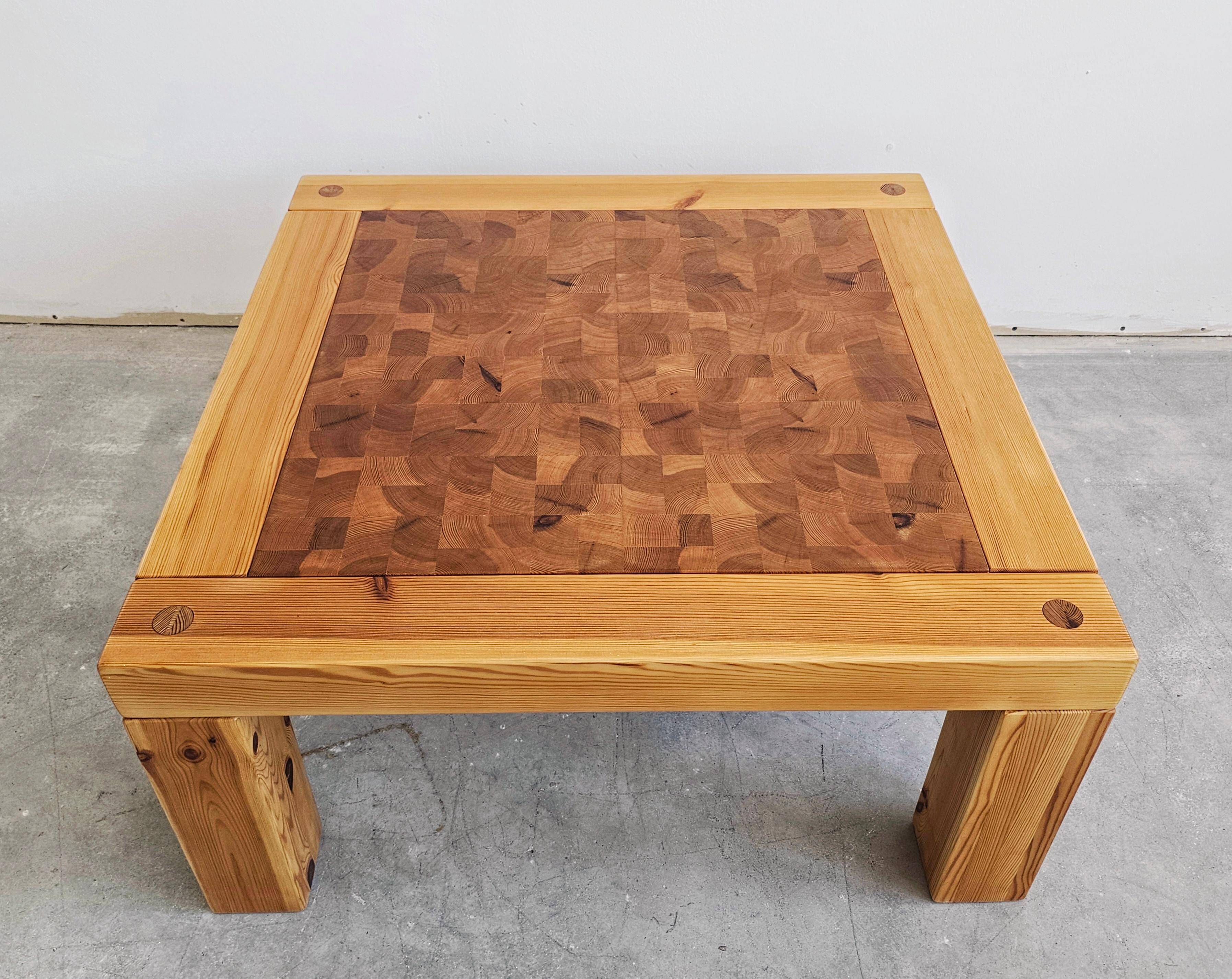 Mid Century side table in pine by Jaob Kielland Brandt