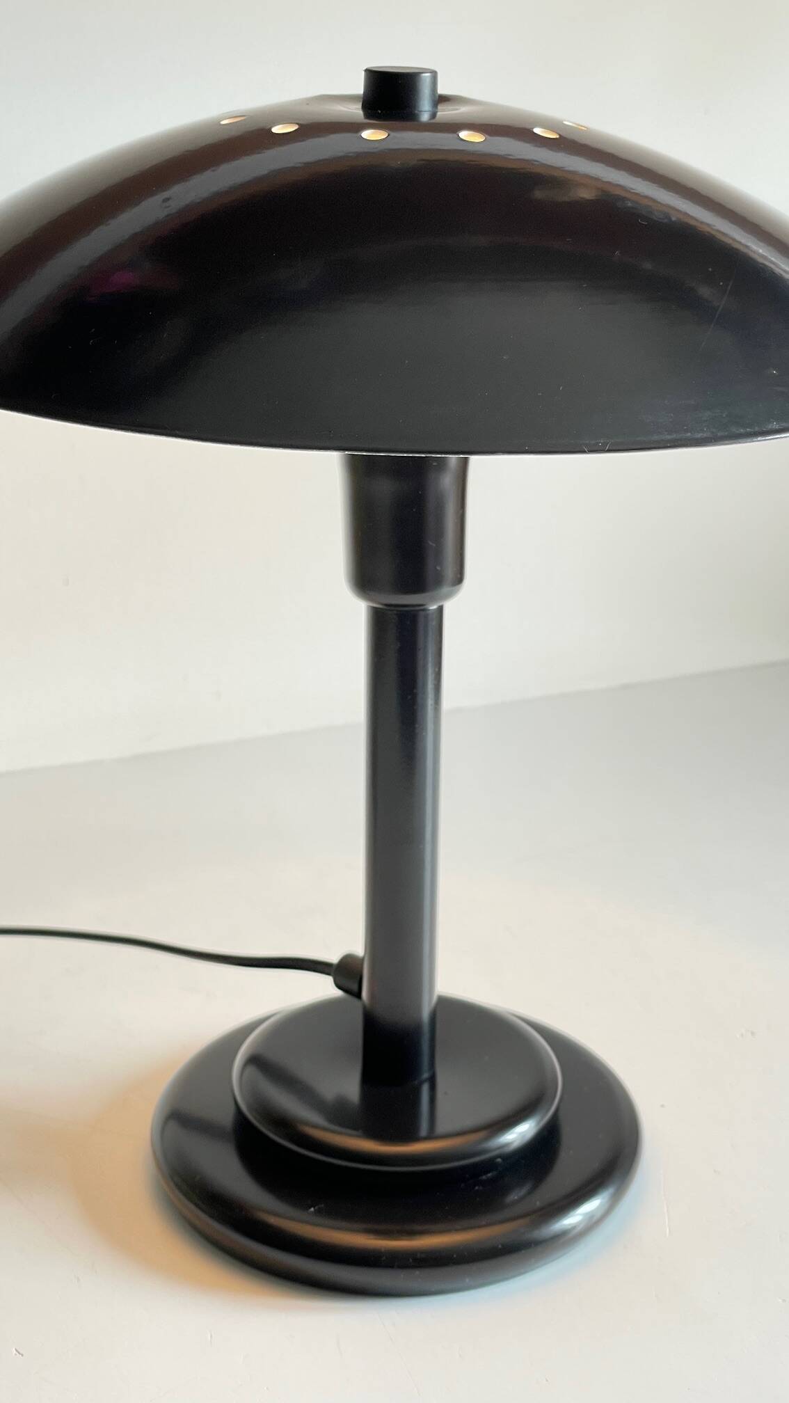 Vintage steel desk lamp by Aluminor