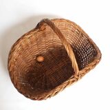 Large rattan log basket