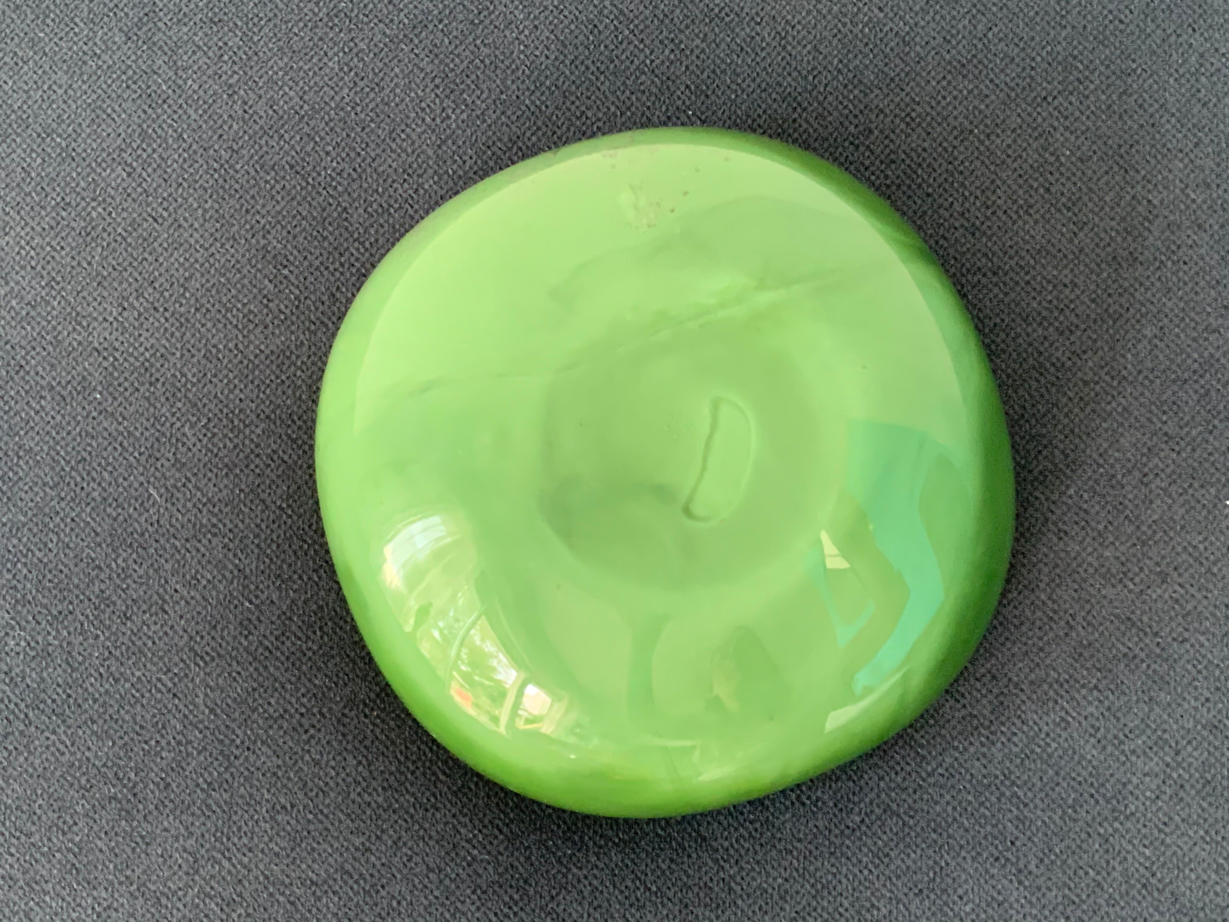 Venini green glass ashtray  Italy Toni Zuccheri Murano Giade 1960