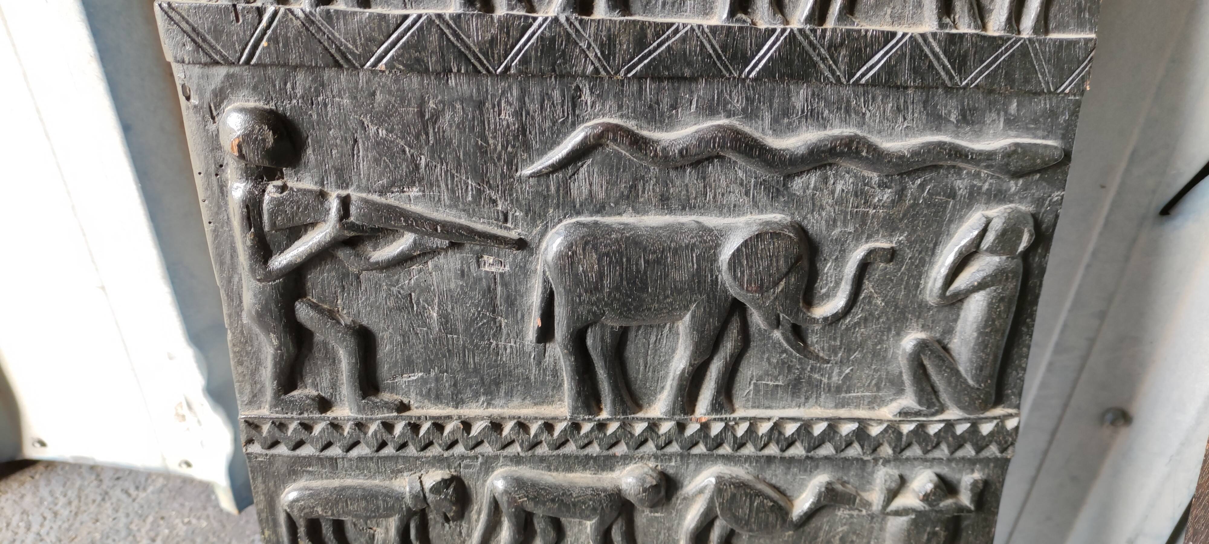 African door pair, ethnic panel
