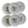 6 vintage porcelain dessert plates Moulins des Loups rose pattern