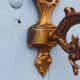Vintage rams head French Bronze Wall Sconces wall lights C1930s Pair