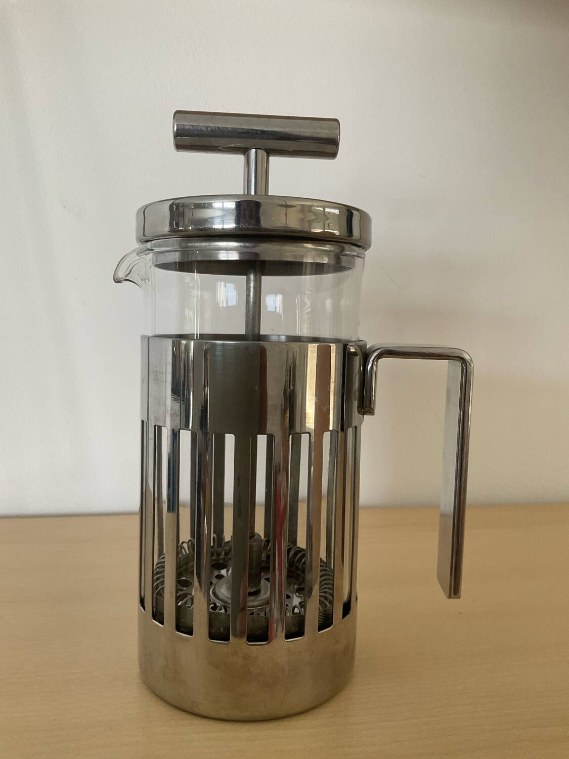Aldo Rossi French press coffee maker for Alessi Italy
