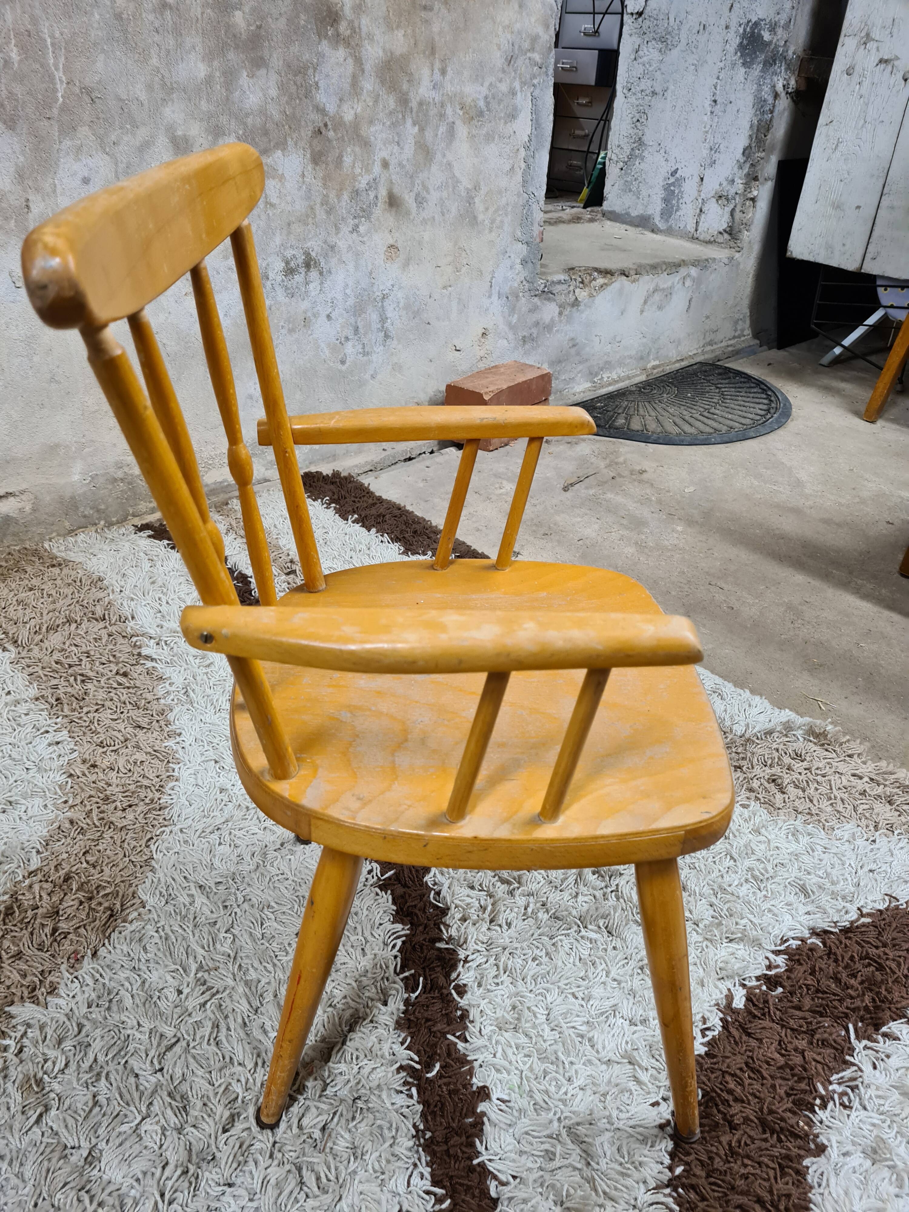 Pair of wooden armchair child Herlag