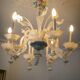 Lustre en verre Murano multicolore vers 1900