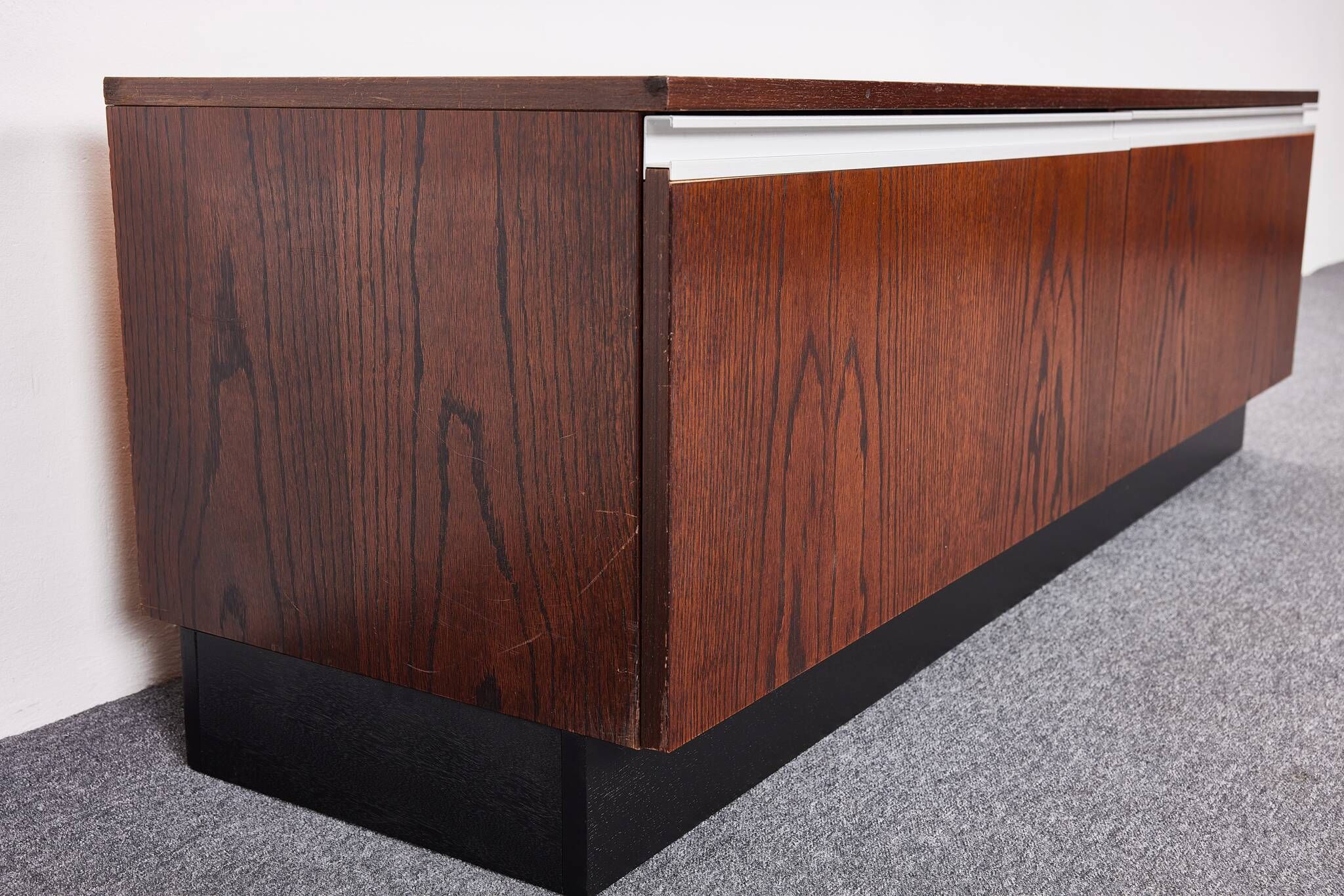 Mid Century Vintage, Oak veneered Media Sideboard by Torbjørn Afdal for Bruksbo, 1970s Norway