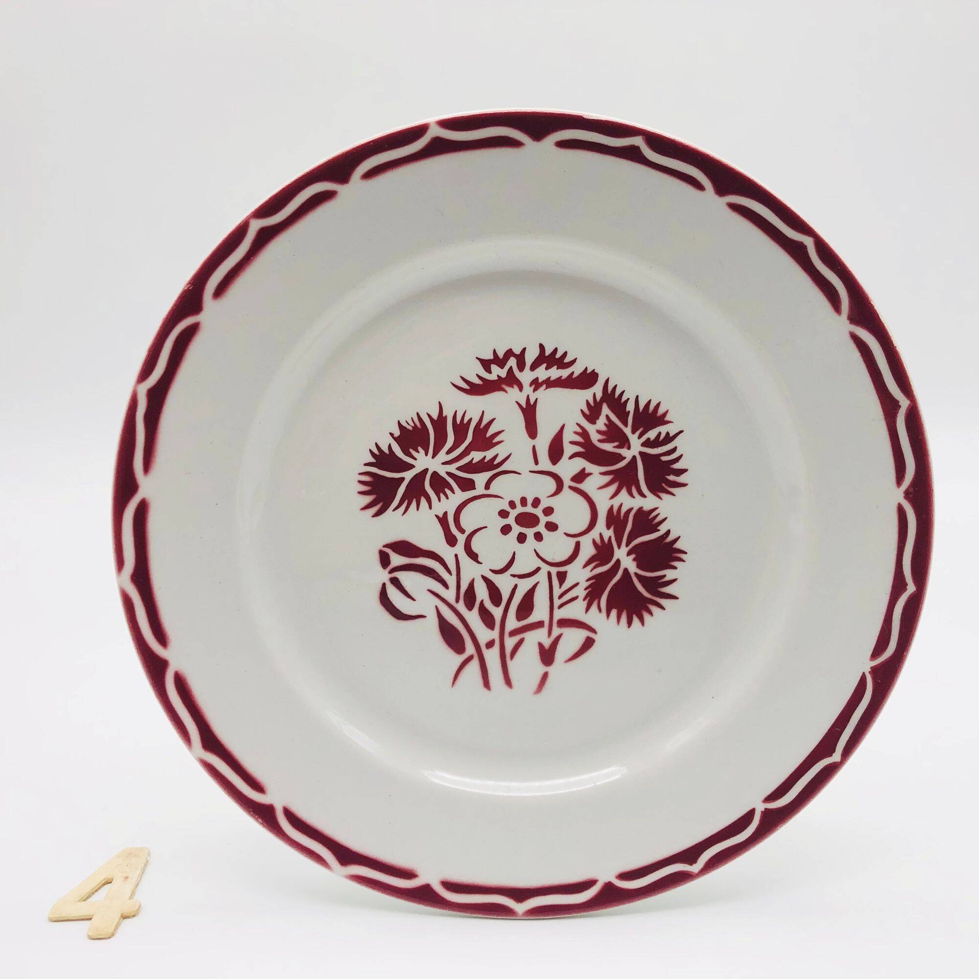 6 dessert plates KG Lunéville. Model "Annecy"