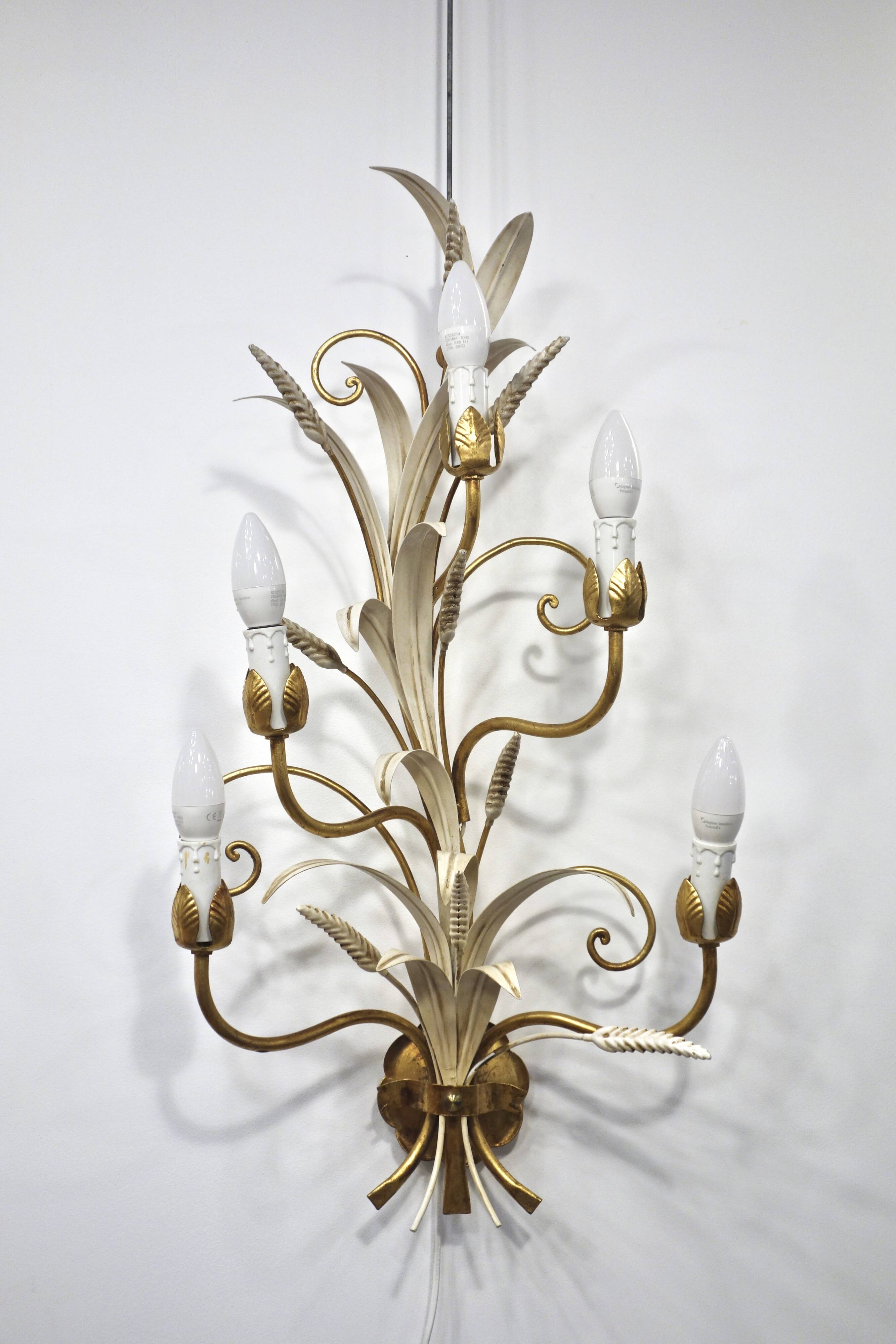 Ear of wheat wall light by Hans Kögl, Germany 1970's