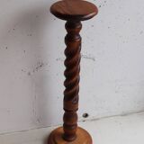 Saddle, pedestal, turned wooden column
