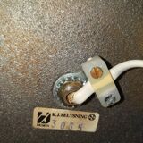 Black lacquered and chrome steel lamp, Norway, circa 1970/80