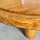 Round Pine Coffee Table, Charlotte Perriand for Les Arcs, France, 1960s