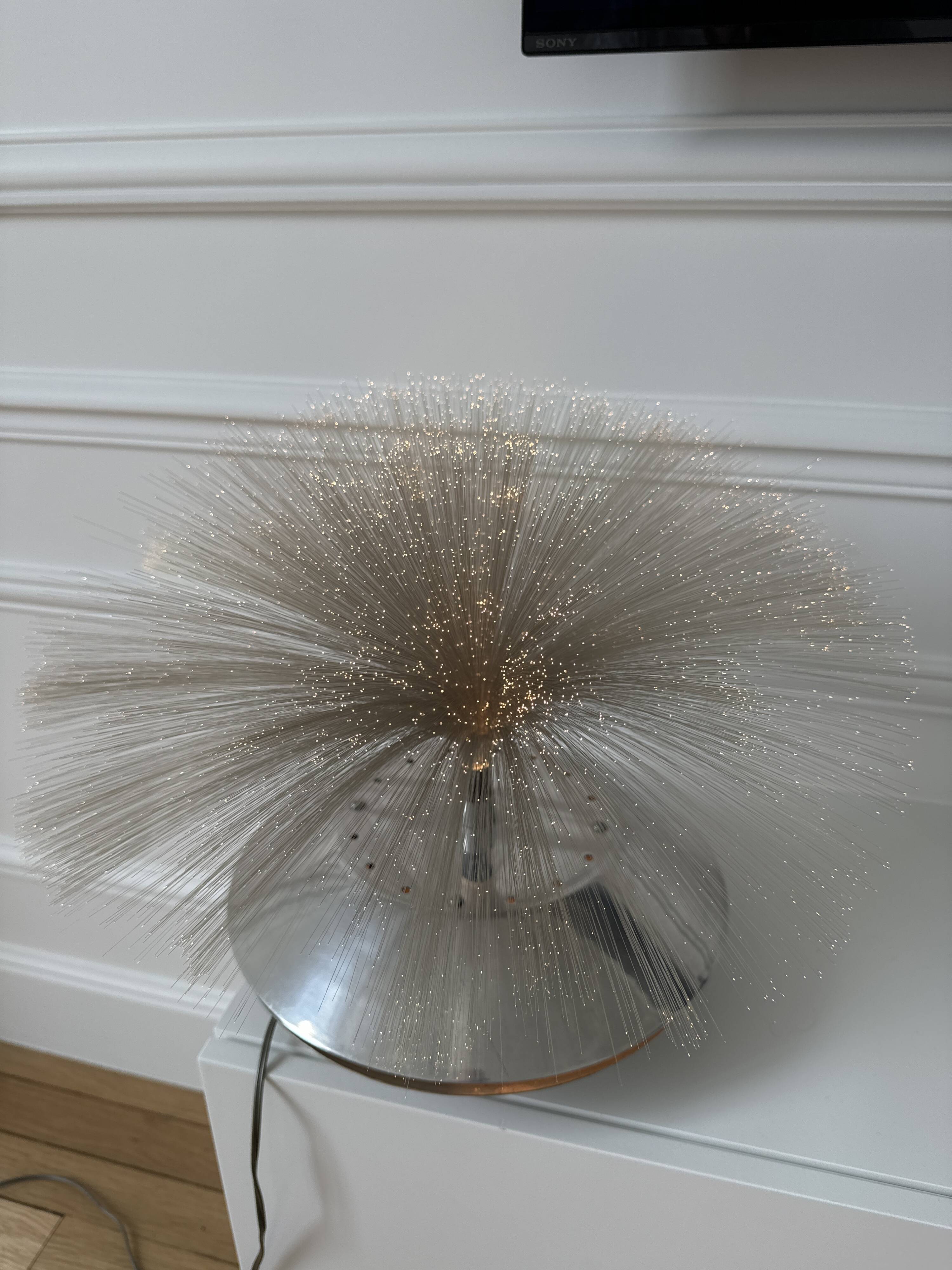 Vintage 70s cloud effect lamp