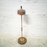 Ashtray on foot metal wood effect