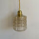 Vintage amber glass suspension globe